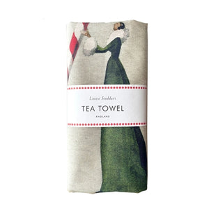 Candy Cane Tea Towel By Laura Stoddart. Hudson Valley NY. Pine Plains 12567. Small Business