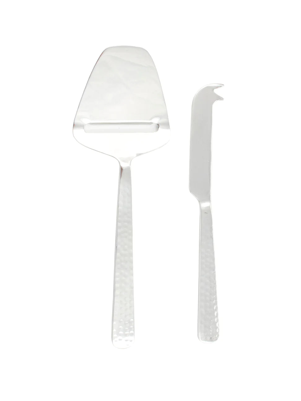 Stainless Steel Hammered Cheese Utensils (Set of 2)