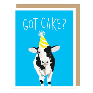 Cow 'Got Cake' Birthday Card