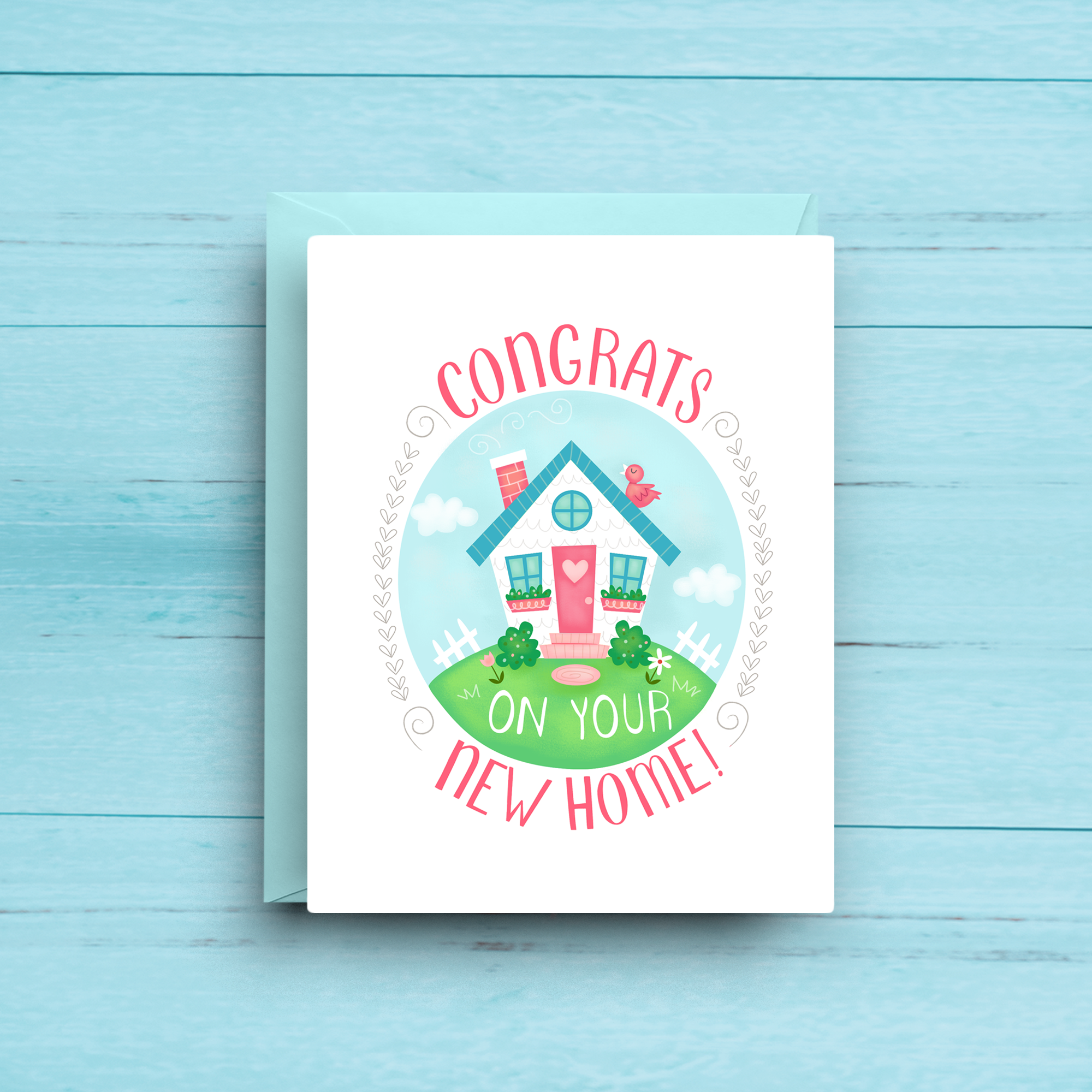 Nicole Marie Paperie - Congrats New Home - Housewarming Card