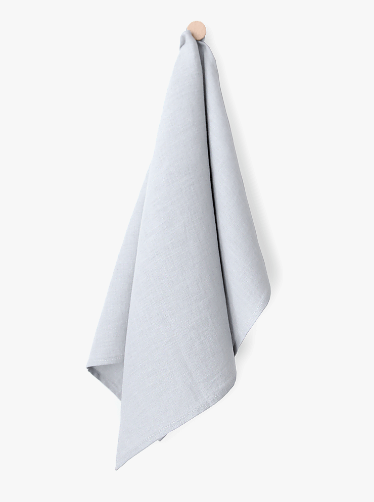 Linen Tea Towel (Ice Grey)