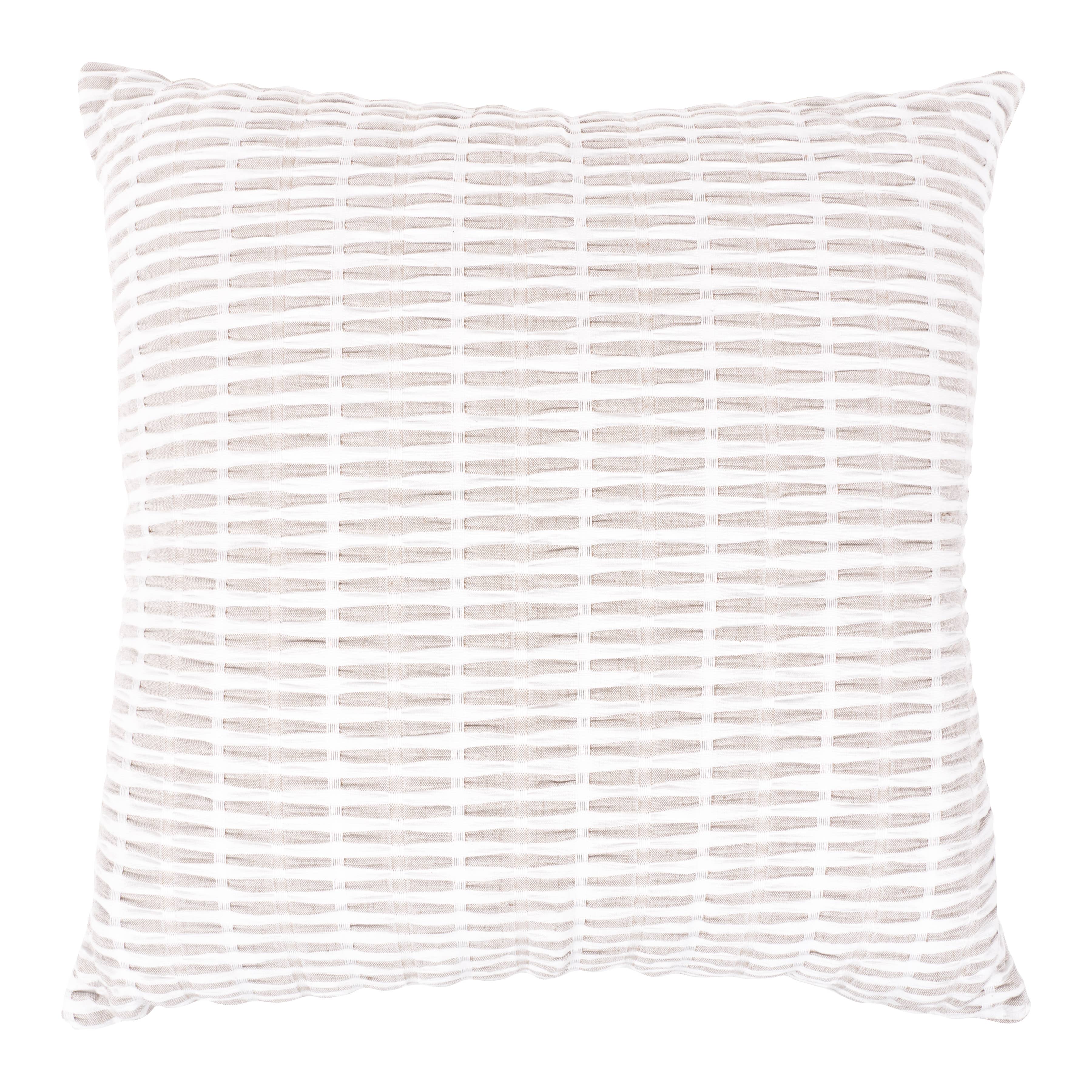 Pleated Throw Pillow (Sepia)