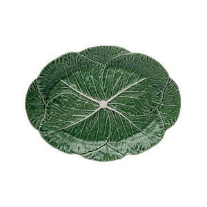 Cabbage Oval Platter 17" by Bordallo Pinheiro
