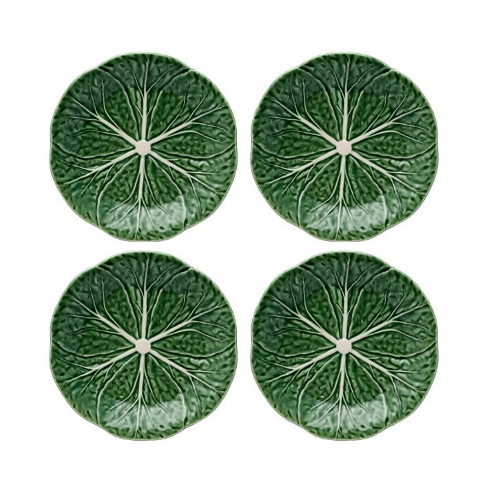 Cabbage Green Dessert Plate (Set of 4) by Bordallo Pinheiro