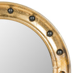 Load image into Gallery viewer, Jeffrey Round Porthole Wall Mirror, Antique Gold,small business,homedecor,hudson valley
