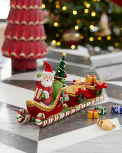 Santa Sled with Two Containers by Katherine's Collection