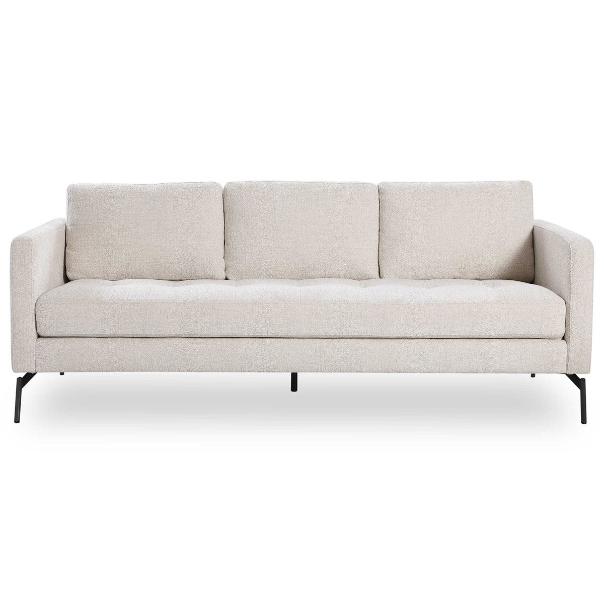 ivory chenille couch. small business. revelation vendor. uttermost
