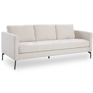 ivory chenille couch. small business. revelation vendor. uttermost