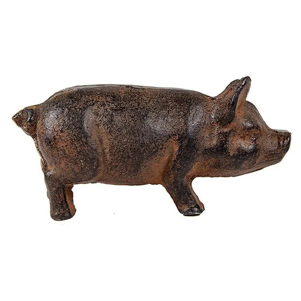 Rustic Cast Iron Pig