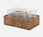 Load image into Gallery viewer, CARLY, Natural, Glassware Holder, Rattan
